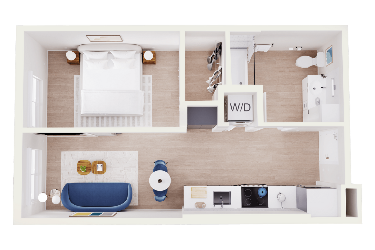 Floor Plan - 1 Bedroom A5