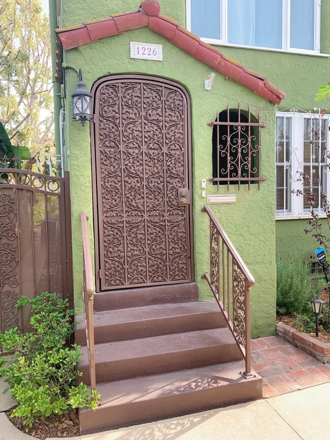 Steel security front door - 1226 S Highland Ave Unit 1226 S. Highland ave