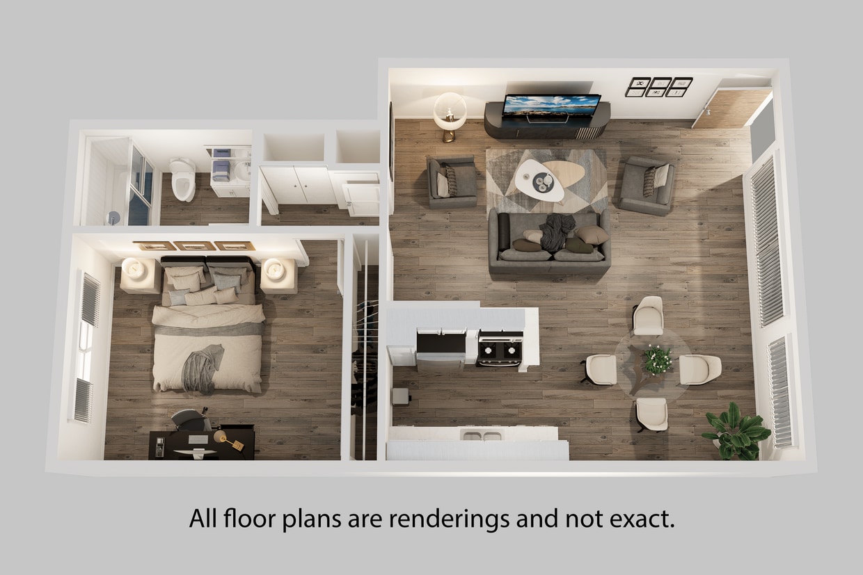 Floor Plan - One Bedroom Unit