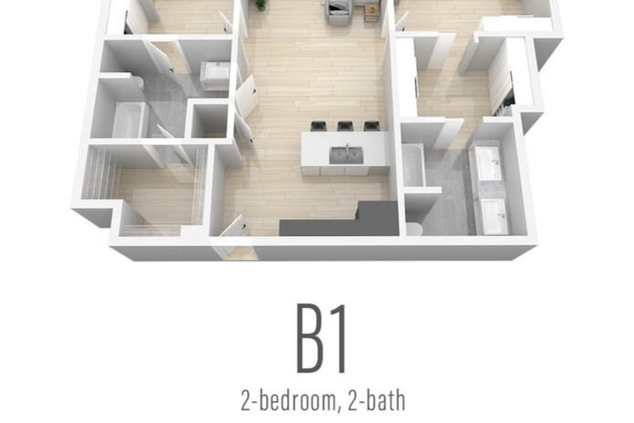 B1 | 2-Bed, 2-Bath - B1