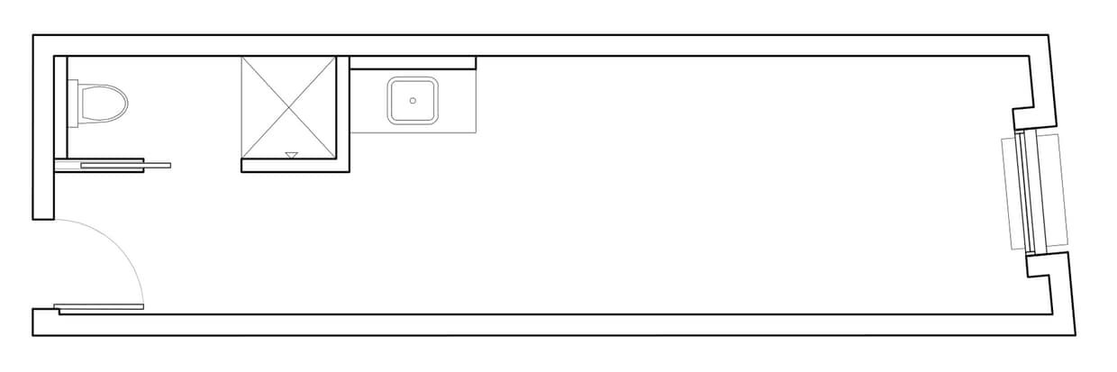 Floor Plan - 203-C 290 sqft + Loft