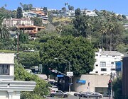 Views from large Balcony to Hollywood Hills - 999 N Doheny Dr Condo Unit 305