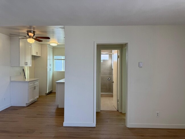 Entry to Bathroom and Bedroom on the left - 13401 Victory Blvd Unit #8