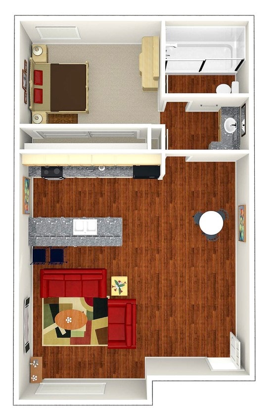 1BR/1BA - 11A
