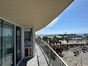 The balcony wraps around the entire unit - 700 E Ocean Blvd Condo Unit 1007