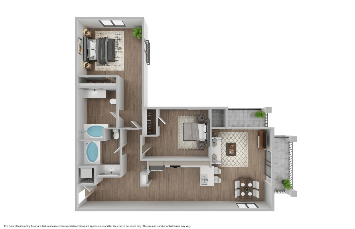 Floor Plan - The Twin Peaks