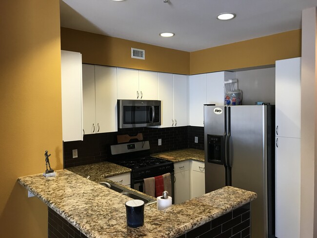 Kitchen (New Fridge included) - 1801 E Katella Ave Unit Stadium Lofts Rental
