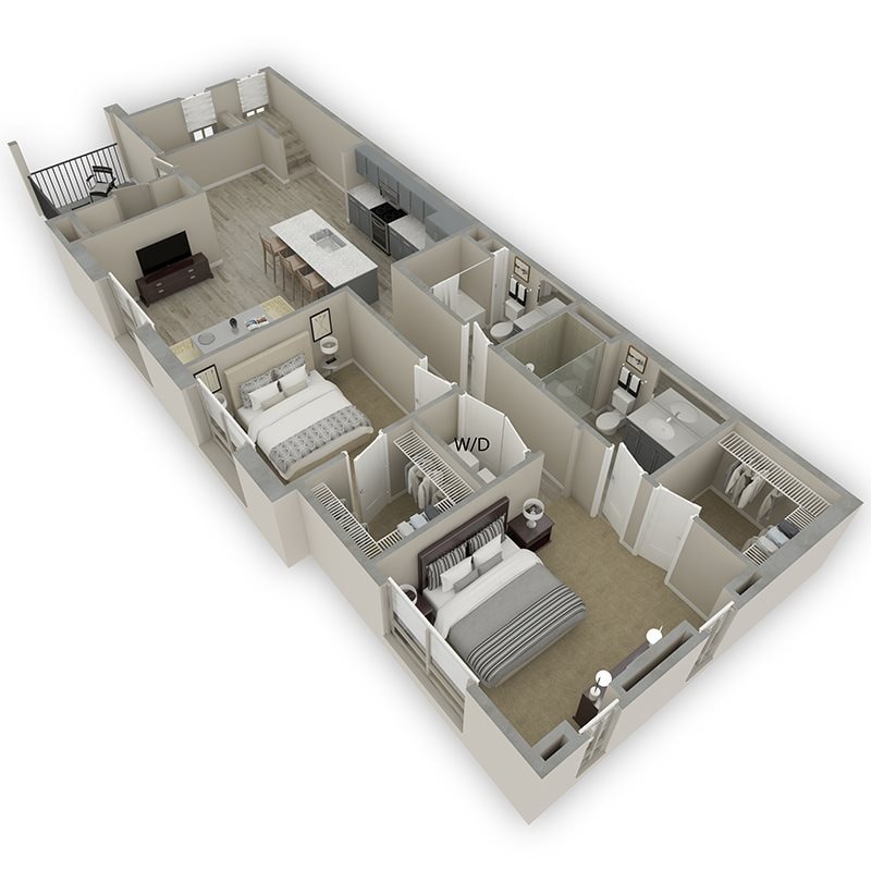 3D Floor Plan Rendering - B4c