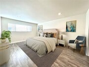 Primary Bedroom virtualaly staged - 4637 Willis Ave Unit 110