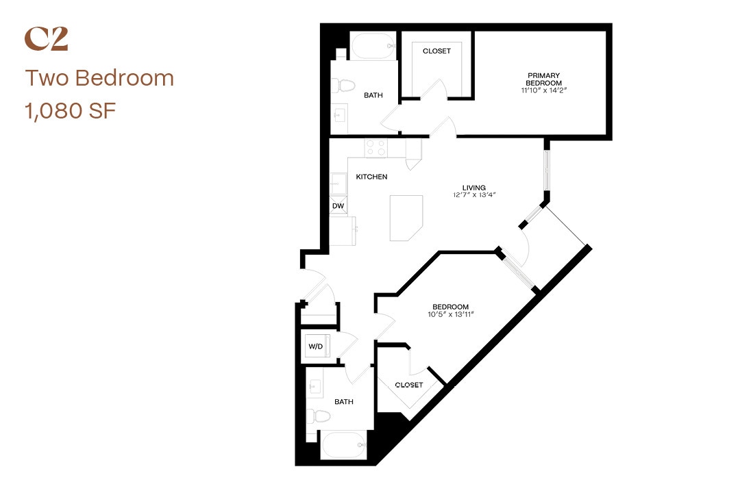 Floor Plan - Two Bedroom C2