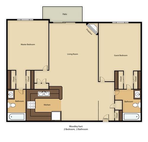 Floor Plan - 2br