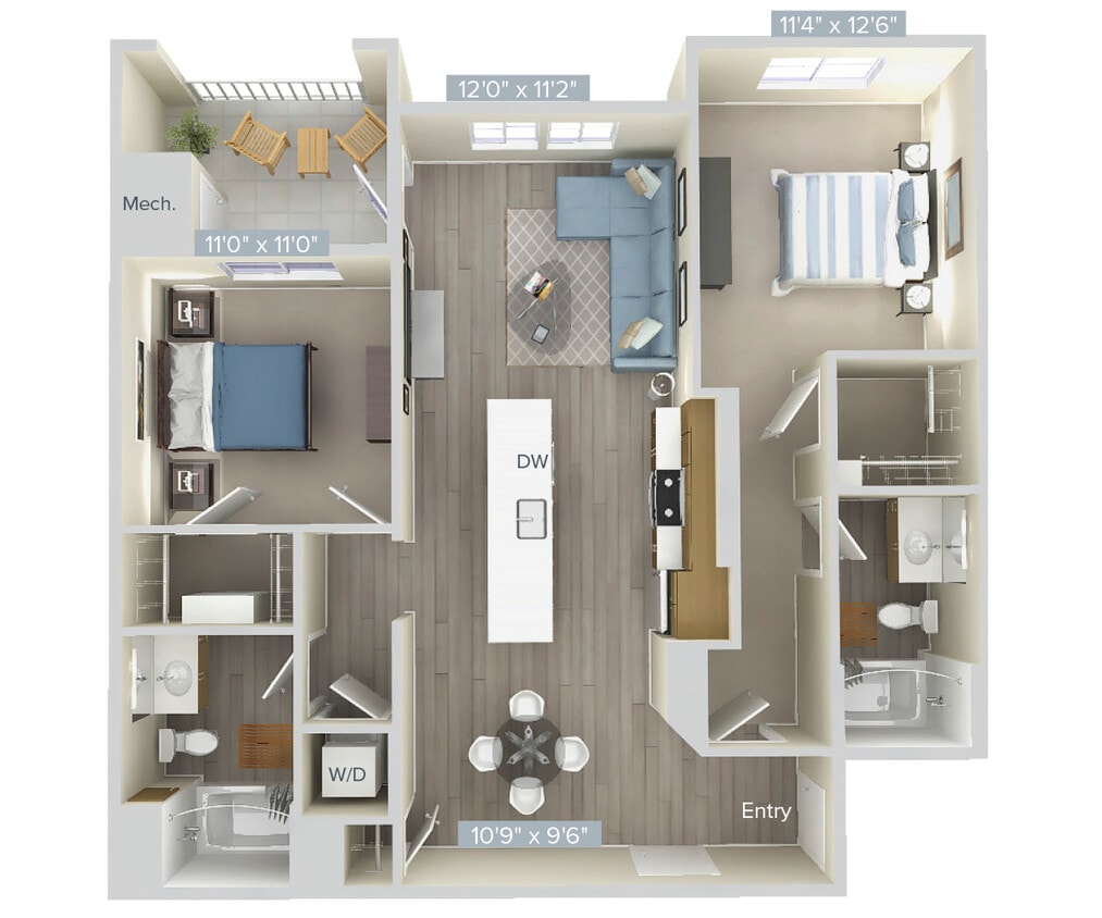 Floor Plan - B1-1105-1-Gar