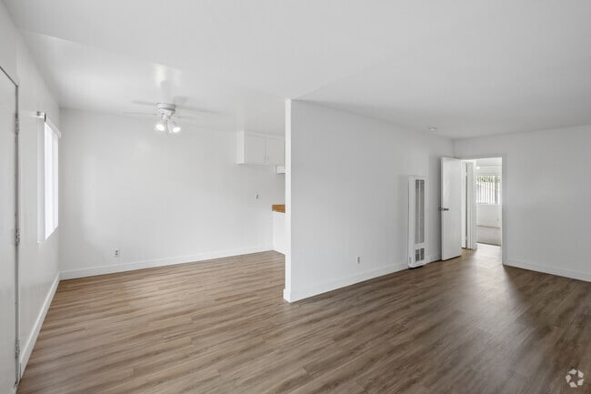 2BR, 1BA - Living Room and Dining Room - Anderson Apts