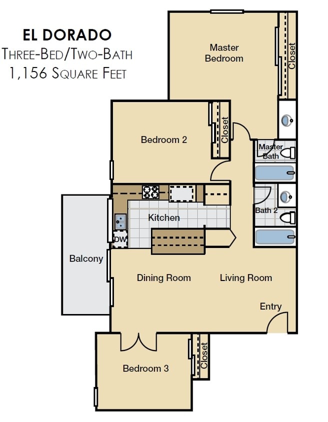 El Dorado - 3 Bed 2 Bath