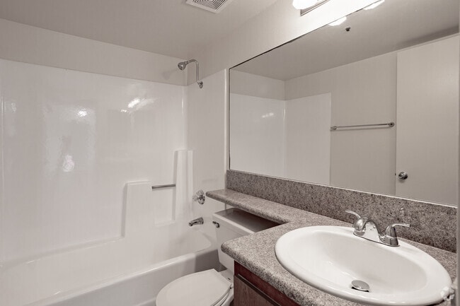1BR, 1BA - 700SF Bathroom - Harbor Village Apartments