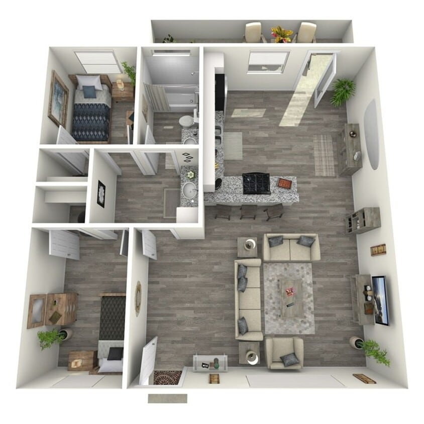 Floor Plan - 2+1 - Upstairs