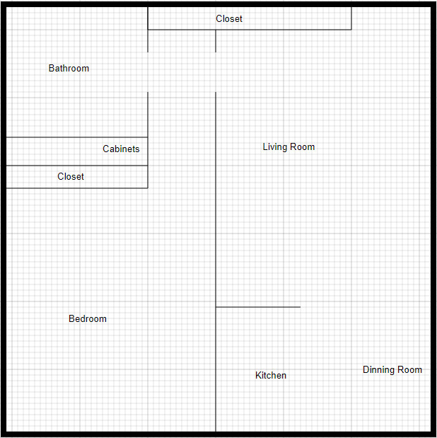Floor Plan - One Bedroom