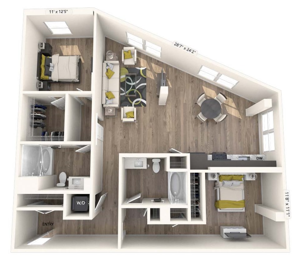 Floor Plan - B11-Upgrade-1333sf