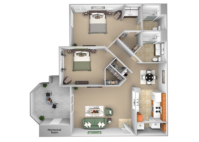 Floor Plan - B3 (Tuscany)