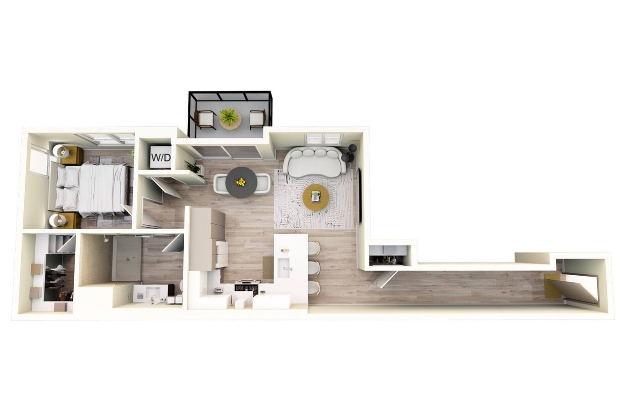 Floor Plan - The Madison - One Bedroom