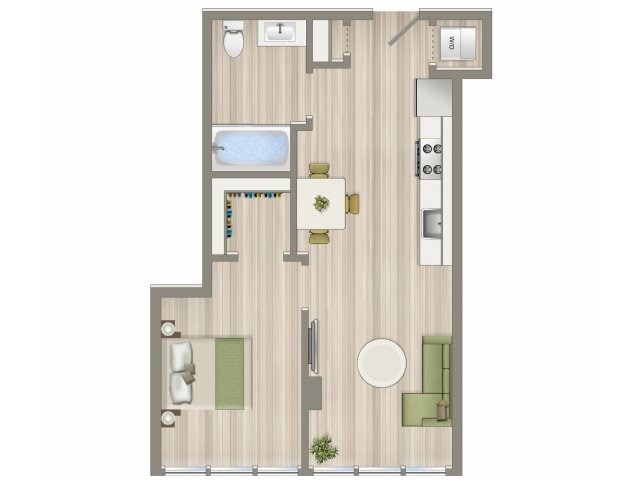 A1 - 1 Bed/1 Bath-A1