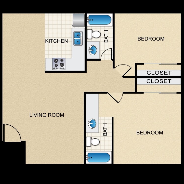 2BR/2BA