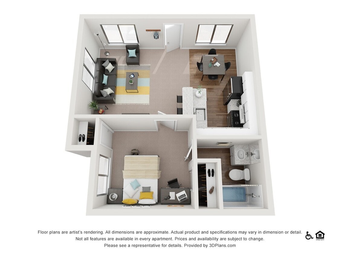 Floor Plan - 1x1C