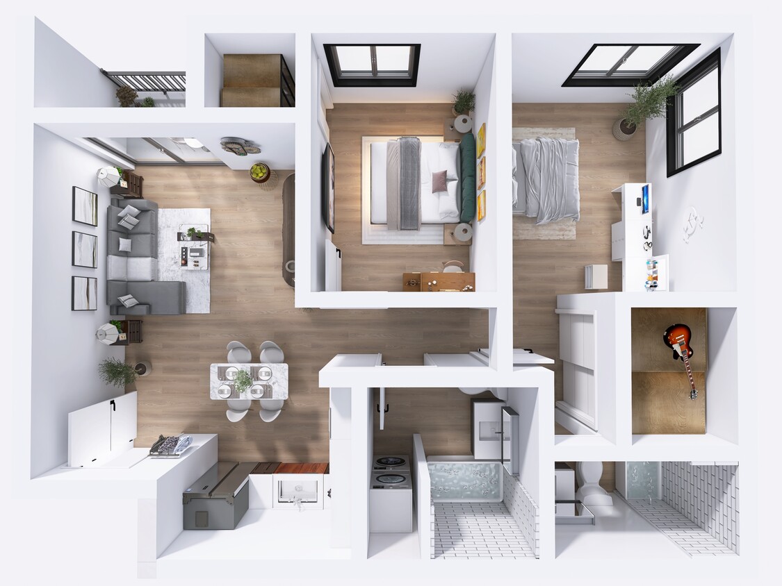 Floor Plan - 2Bed + 2Bath
