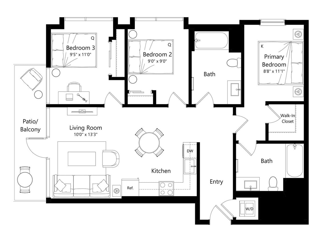 Floor Plan - 1430-Lincoln_3C.3