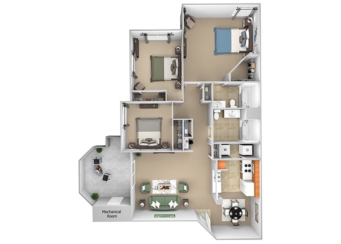 Floor Plan - C1 (Piedmont)
