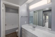 1BR, 1BA - 729SF - Bathroom - Villa Del Mar Apartments (new)