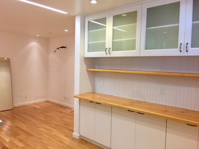 Kitchen wooden countertops and storage - 12116 Ohio Ave Unit 12116