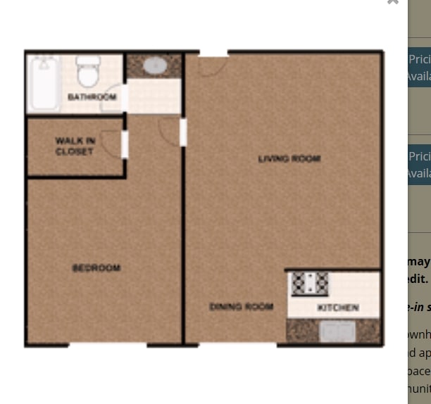 1BR/1BA - One Bedroom