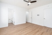 2BR, 2BA - 890SF - Primary Bedroom - 1600 W. 5th St. Apartments