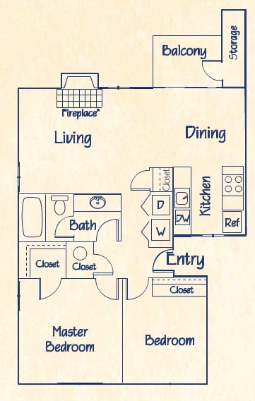 Montecito - 2 Bedroom 1 Bath