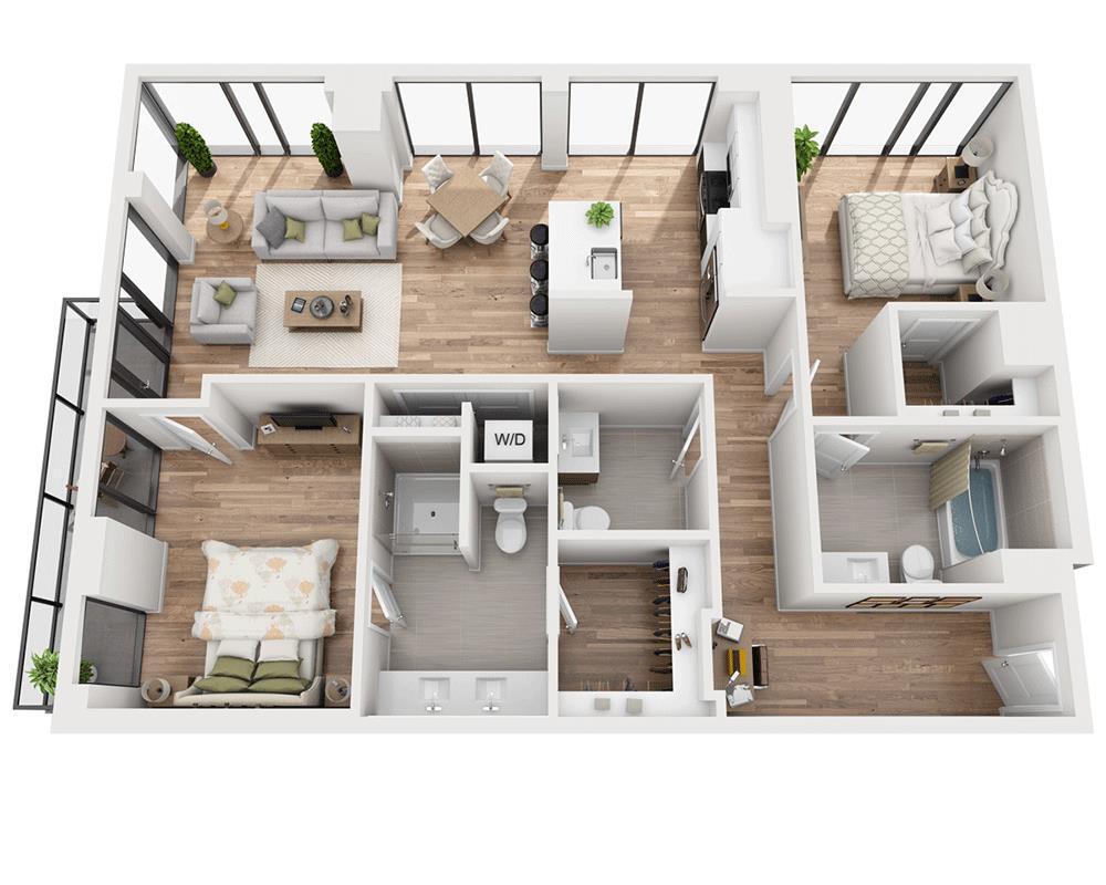 Floor Plan - Two Bedroom B2.5
