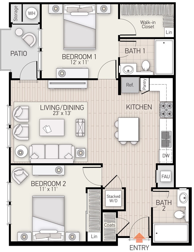 Floor Plan - Soggiorno - Plan D