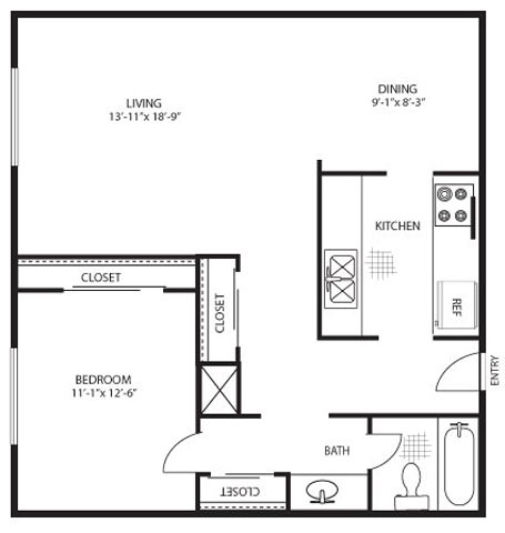 Orchid - 1 Bedroom + 1 Bath