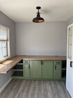 Kitchen Custom Cabinet and Table Top with Outlets - 160 N Forestdale Ave House