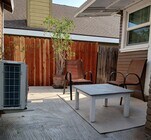 Private back patio - 1184 Wesley Ave Unit Charming Back House