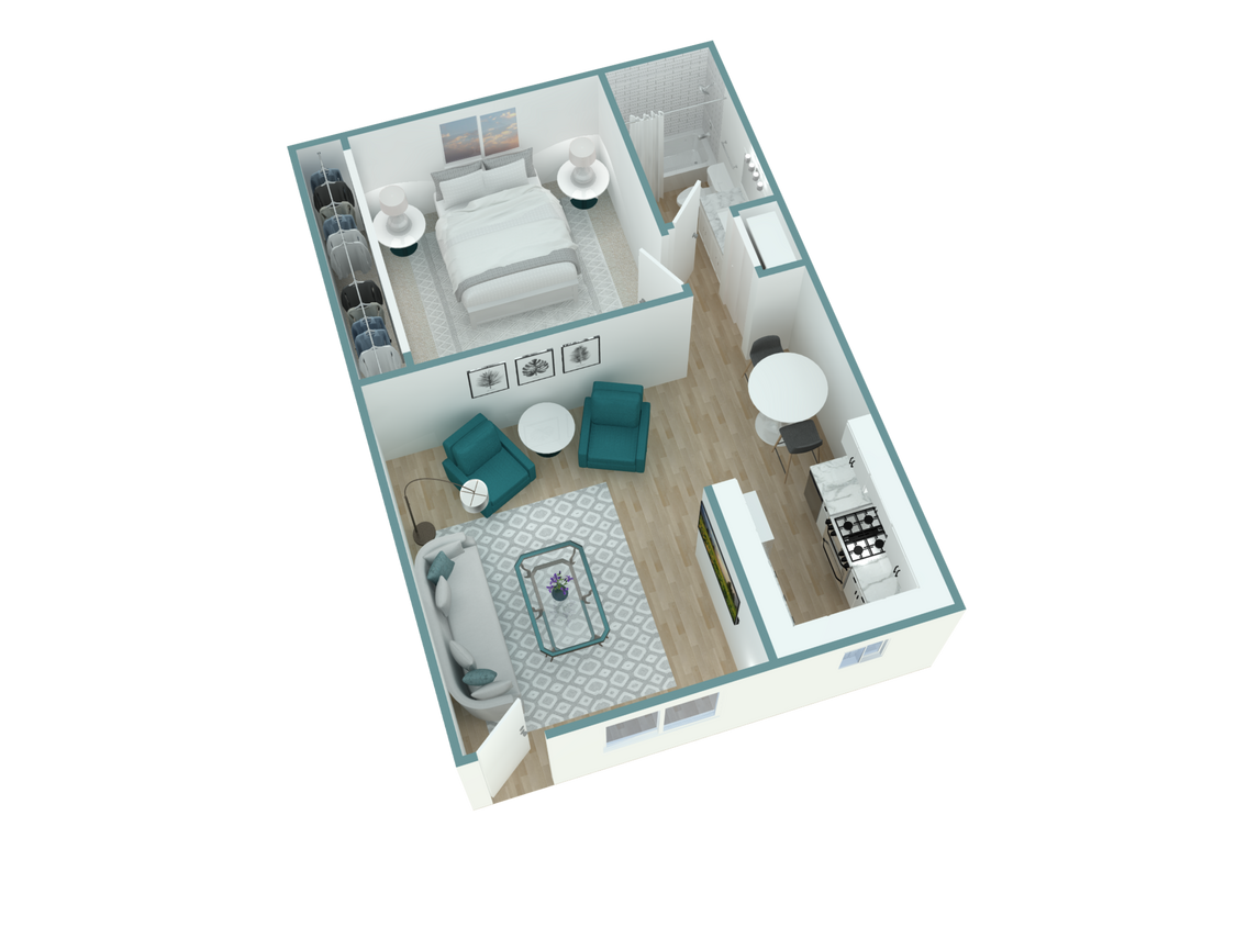 Floor Plan - 1x1A