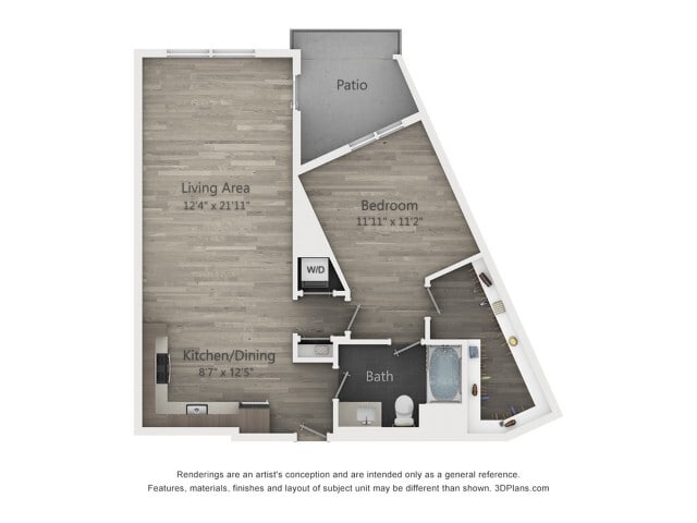 B2 |1 bed 2 bath | 837 sq. ft. - B2