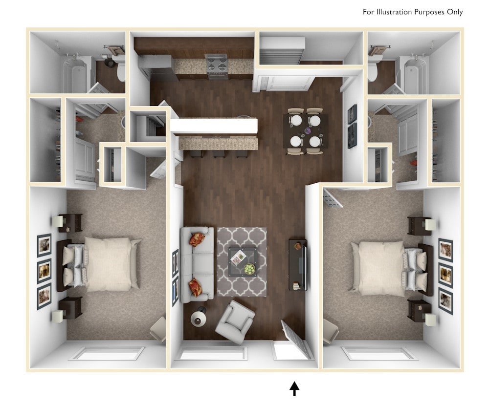 Floor Plan - 2X2 MAST