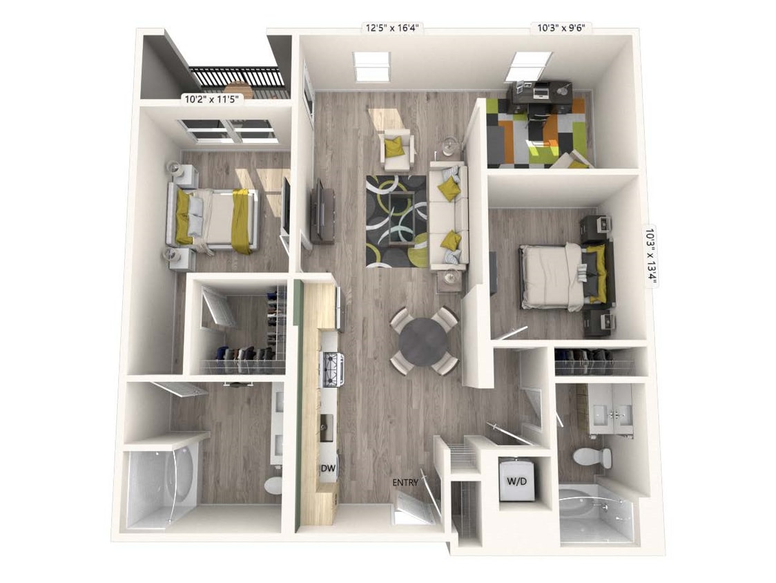 Floor Plan - B7-FinishI-1143sf