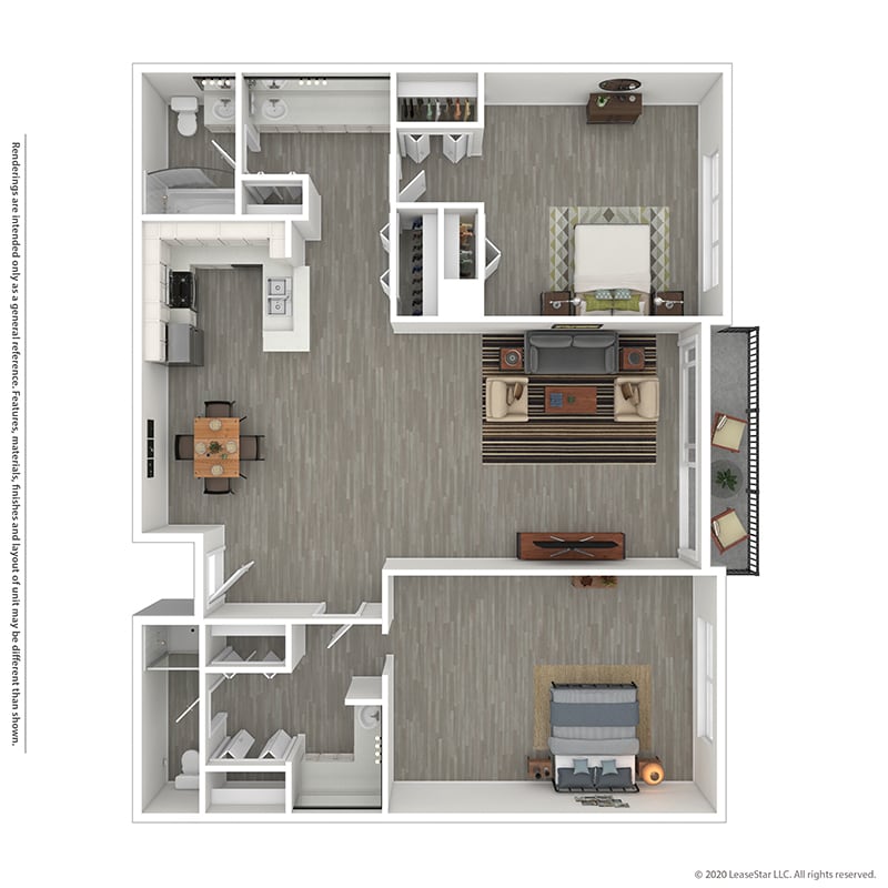 Floor Plan - 2 BEDROOM