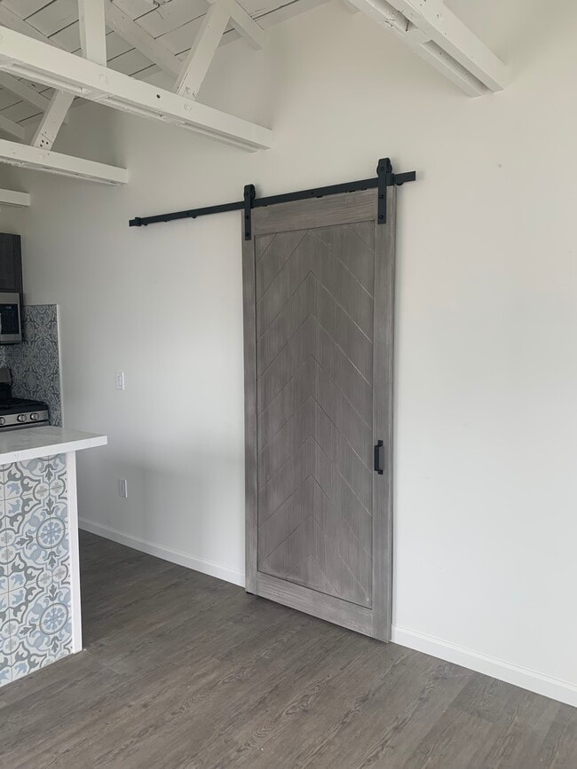 Barn Door to Bedrooms - 120 2nd St Unit 120