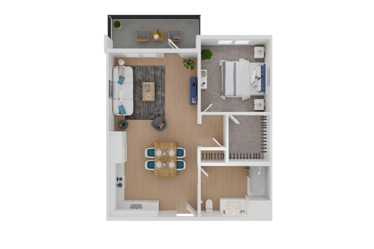 Floor Plan - 1-bedroom