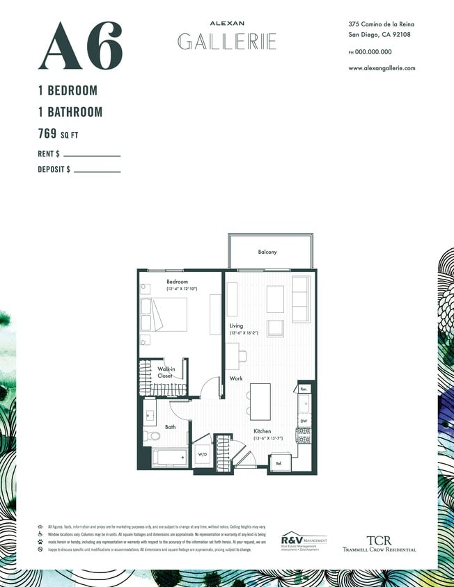 Floor Plan - A6 1x1