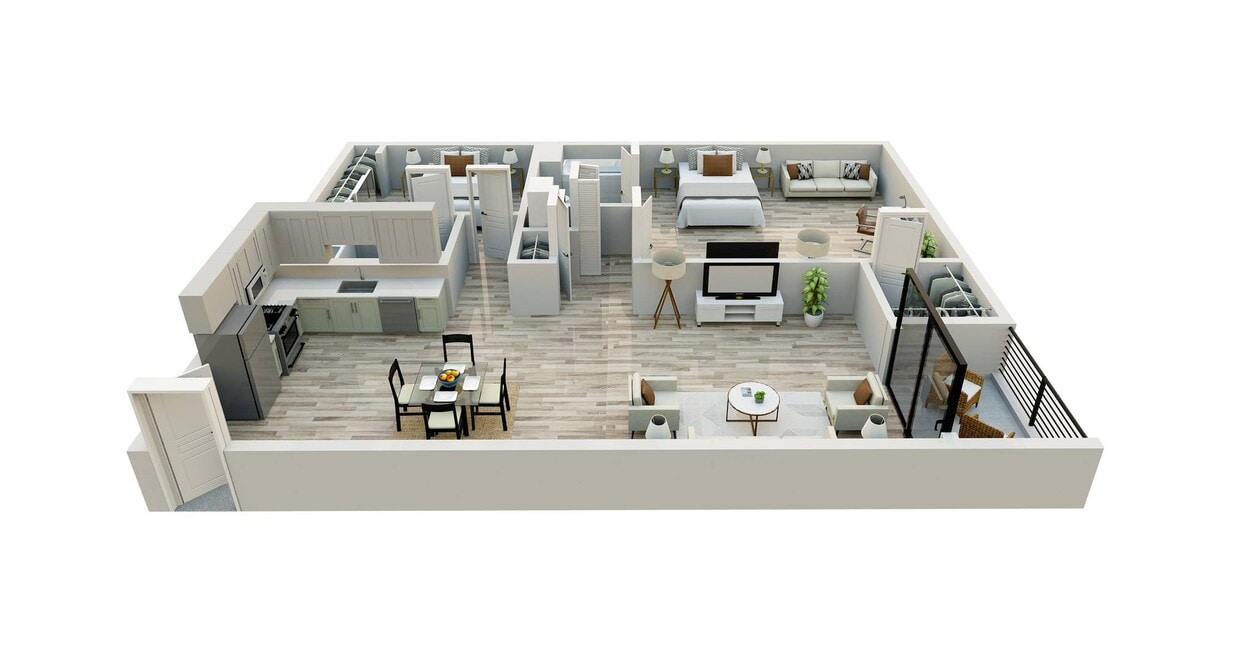 Floor Plan - 2 Bedroom D