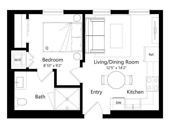 Floor Plan - 501-Broadway_1A